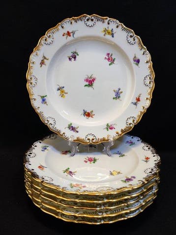 Meissen - Bord (6) - Ø 19,0 cm 6er Set
