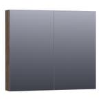 Brauer Impress Spiegelkast 80 cm - zonder Verlichting - Met, Huis en Inrichting, Badkamer | Badkamermeubels, Ophalen of Verzenden