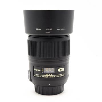 Nikon 60mm F2.8G ED AF-S Micro Nikkor Objectief (Occasion), Ophalen of Verzenden, Zo goed als nieuw, Macrolens