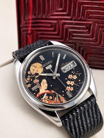 Seiko 5 - Ref.7009-8210 - Cal.7009 - Custom Geisha & Sakura