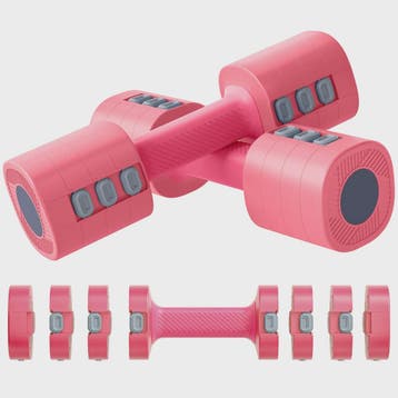 Verstelbare Dumbbell Set 4-in-1 (1-2.5 kg) - Compact en Veil, Sport en Fitness, Fitnessmaterialen, Verzenden, Nieuw
