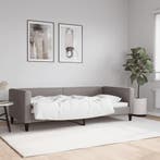 vidaXL Slaapbank 90x200 cm stof taupe, Huis en Inrichting, Slaapkamer | Bedden, 90 cm, Eenpersoons, Verzenden, Nieuw