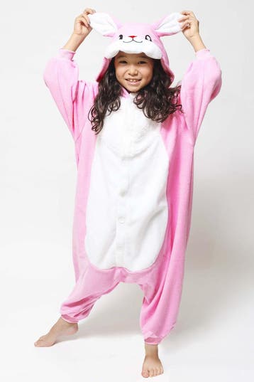 Onesie Roze Konijn Pakje 110-116 Konijnenpak Kostuum Haas Pa, Ophalen of Verzenden, Nieuw, 110 t/m 116, Meisje