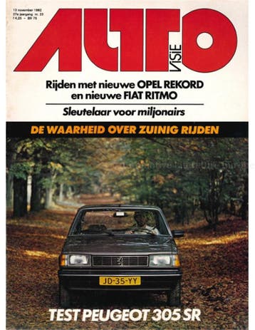 1982 AUTOVISIE MAGAZINE 23 NEDERLANDS, Nieuw, Author