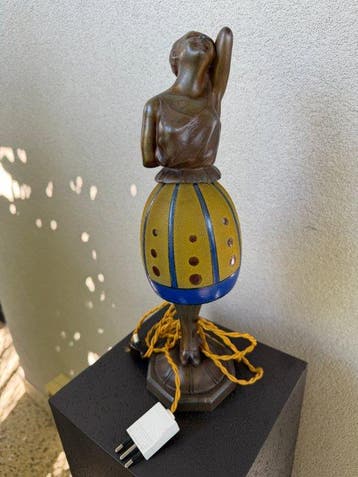 Lamp - Metaal - Art Deco boudoir-lamp