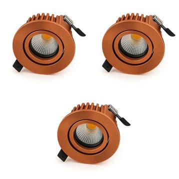 Bundel | 3x LED Inbouwspot | VARDA | 6W, Huis en Inrichting, Ophalen of Verzenden, Nieuw, Plafondspot of Wandspot, Led