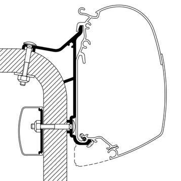 Thule Hymer B2/Van Adapter 400, Ophalen of Verzenden, Nieuw, Thule