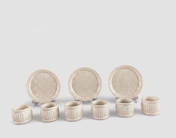 Wedgwood - Eetservies (9) - EDME - Porselein - servetringen