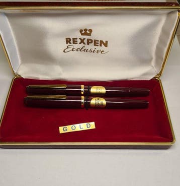 Rexpen NOS Exclusive Set Solid 14K 585 Gold Peter Bock Nib -, Verzamelen, Nieuw