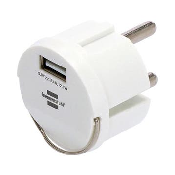 USB A oplader | Brennenstuhl | 1 poort (USB A, 12W), Verzenden, Nieuw