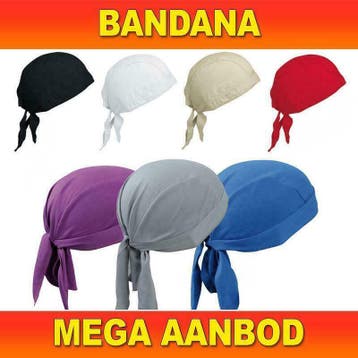 Bandana 's - alle kleuren bandanas, volwassenen en kinderen, Ophalen of Verzenden, Nieuw, One size fits all