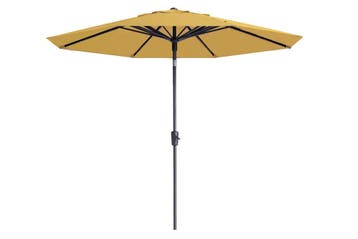 Madison Paros 2 luxe stokparasol - 300 cm. - geel, Verzenden, Nieuw, Stokparasol, Kantelbaar
