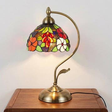 Bureaulamp - Glas-in-lood - Tiffany-stijl lamp