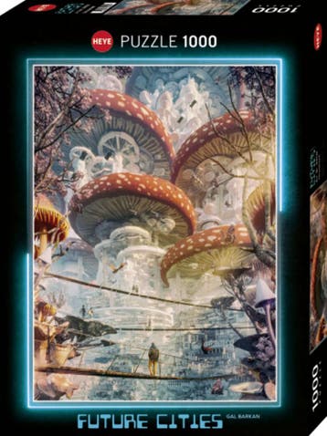 Future Cities - Shroomland Puzzel (1000 stukjes) | Heye -, Verzenden, Nieuw