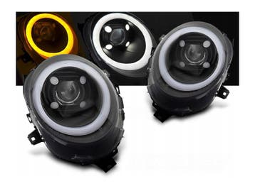 FULL LED koplampen Glossy Black geschikt voor Mini F55 F56, Auto-onderdelen, Verzenden, Nieuw, Mini