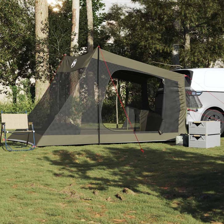 vidaXL Autotent 2-persoons olijfgroen waterdicht, Caravans en Kamperen, Tenten, Nieuw, tot en met 2, Verzenden