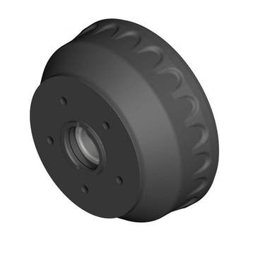Remtrommel KNOTT 10 inch 200x50mm 112*5 incl. compactlager, Auto diversen, Ophalen of Verzenden, Nieuw