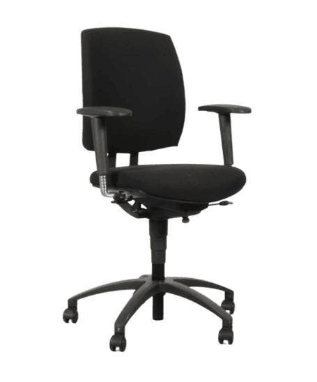 Drabert Entrada – NPR 1813 bureaustoel – Zwart – Refurbished, Huis en Inrichting, Bureaustoelen, Ergonomisch, Zwart, Zo goed als nieuw