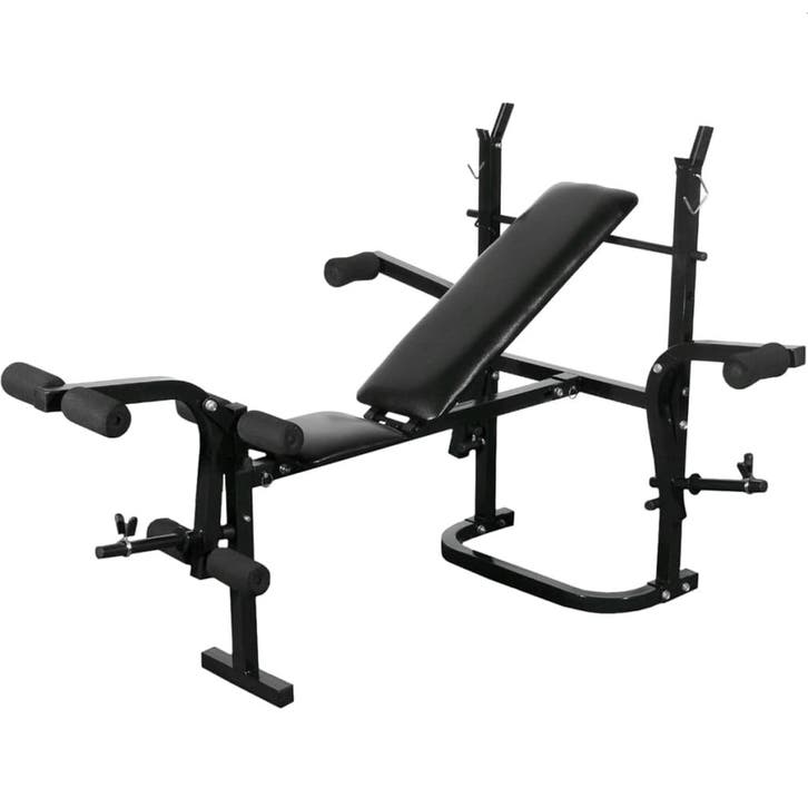 vidaXL Halterbank zwart, Sport en Fitness, Fitnessmaterialen, Nieuw, Verzenden