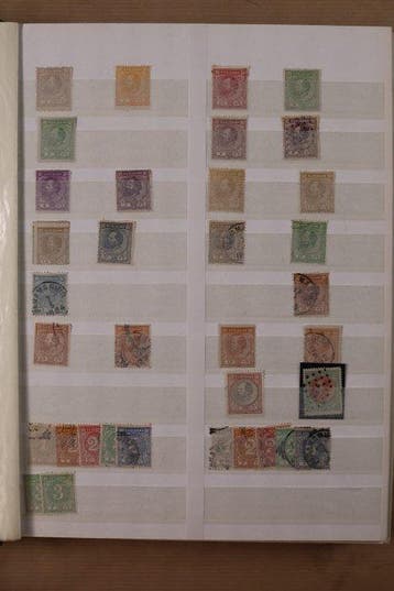 Suriname 1873/1991 - Voorraad in stockboek (geen, Gestempeld