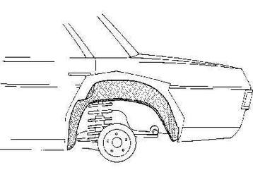 Binnenscherm rechts achter |  Mercedes w114, Mercedes w115, Ophalen of Verzenden, Nieuw