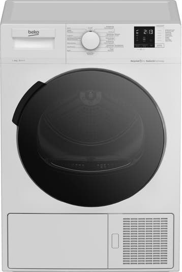 Beko DH8733GA0MM - Warmtepompdroger - 8 kg - 64 dB -, Ophalen of Verzenden, Zo goed als nieuw, Voorlader, 85 tot 90 cm