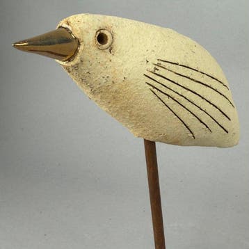 Ewa Budzowska - sculptuur, NO RESERVE- BIRD- (decorated 24