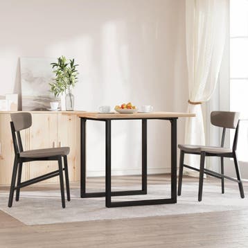 vidaXL Eetfelpoten O-frame 70x70x73 cm staal, Verzenden, Nieuw