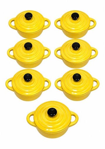 Style Le Creuset - Braadpan (7) - Keramiek, Emaille