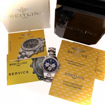 Breitling Hercules Chronograph A39362; Automatisch Heren..., Sieraden, Tassen en Uiterlijk, Horloges | Heren, Ophalen of Verzenden