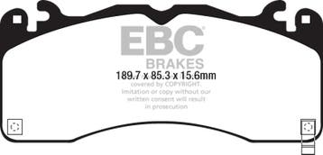 EBC 15-23 Ford Mustang 5.0L (Gen 6) Redstuff Front Brake, Ophalen of Verzenden, Nieuw