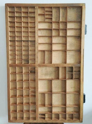 Art Deco Bak - Eik - 1910-1920 - Grote Antieke Letterbak