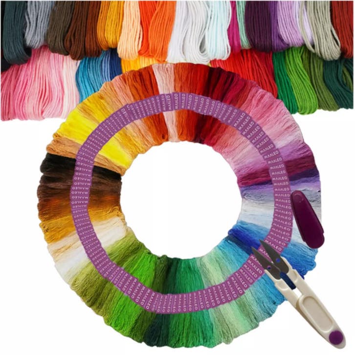 Maaleo Borduurgaren Set 150-delig – Mulina Kleuren + Draa., Hobby en Vrije tijd, Schilderen, Nieuw, Ophalen of Verzenden