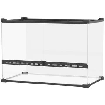 TRUUSK Glazen Terrarium voor Reptielen - Verhoogde Waterdich, Verzenden, Nieuw