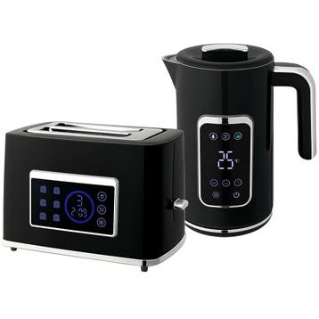 Waterkoker En Broodrooster Set Met LED-Touchscreen, 1,7 L, 2, Witgoed en Apparatuur, Verzenden, Nieuw