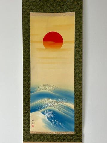 Traditionele Japanse hangende rol (kakejiku / kakemono) -
