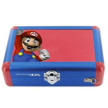 Steel Case Rood - Mario 3DS Garantie & snel in huis!, Ophalen of Verzenden, Zo goed als nieuw