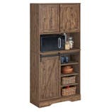 Vintage Keukenkast met Schuifdeuren – Hoge Kast 80×170×34 cm, Huis en Inrichting, Kasten | Overige, Verzenden, Nieuw