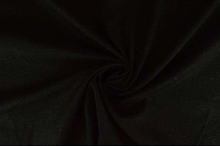 10 meter linnen viscose - Zwart, Hobby en Vrije tijd, Stoffen en Lappen, 120 cm of meer, 200 cm of meer, Zwart, Nieuw, Linnen