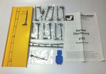 Viessmann H0 - 4100 - Bovenleiding (1) - 14 masten, 14, Nieuw