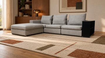 NIEUW Flexform Groundpiece Hoekbank + GARANTIE | NP €25.000, 250 tot 300 cm, Nieuw, Ophalen of Verzenden, Vierpersoons of meer