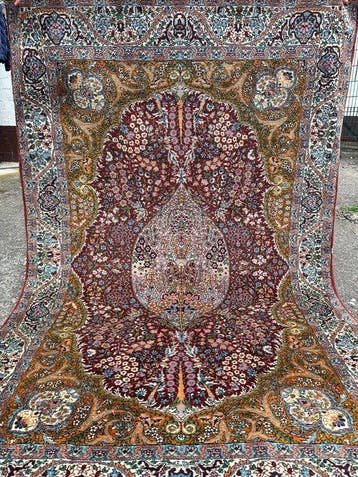 Kasjmier tapijt - Vloerkleed - 186 cm - 124 cm, Nieuw
