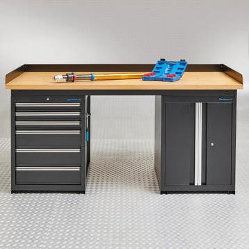 Datona Werkbank PRO bamboe - 6 lades - opbergkast - 200 cm -, Ophalen of Verzenden, Nieuw