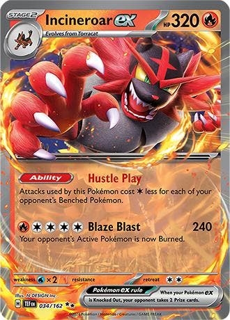 Incineroar ex (TEF 034), Ophalen of Verzenden, Nieuw