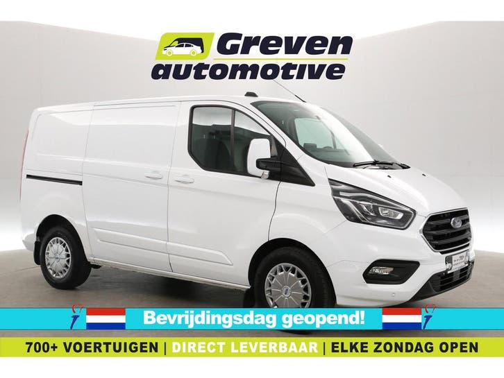 Ford Transit Custom 2.0 TDCI 170PK L1H1 Limited  Automaat, Auto's, Bestelauto's, Te koop, Automaat, Diesel, Wit, Ford, Verzenden