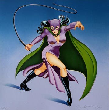 Mel Ramos (1935-2018) - Cat woman #1, Antiek en Kunst
