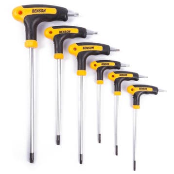 Benson 6-delige Torx sleutelset - T-greep - T10 tot T40 -..., Ophalen of Verzenden, Nieuw
