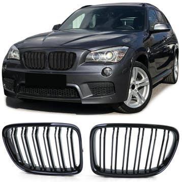 Grill Nieren BMW X1 E84 M-Look Glans Zwart, Ophalen of Verzenden, Nieuw