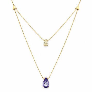 Zonder minimumprijs - Hanger - 14 karaat Geel goud - 2.16ct.