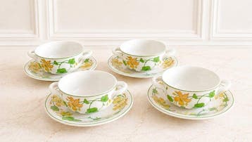 Villeroy & Boch - 4 Bols et 4 Soucoupes , luxe -